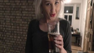 AfterHoursExposed - Tiny Teen Samanta Nice Evening Beer Blowjob and Swallow