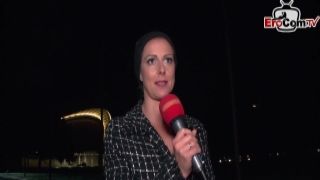 public flashing casting pick up with german milf
