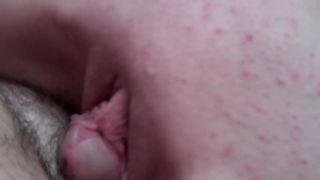 Pretty pink pussy exploited and pleasured in bed